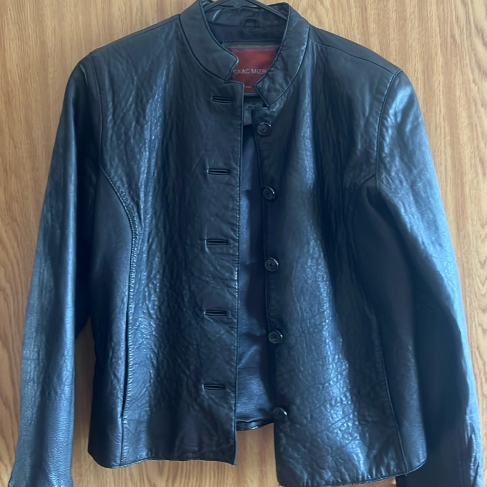 Leather black jacket